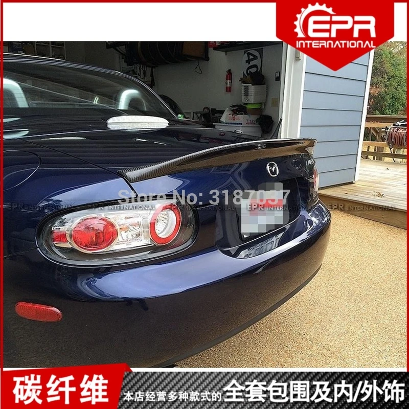 Для MX5 NC нацэкс реестр Miata EPA Тип 3 2009-2015Carbon волокно задний спойлер на крыло крышу