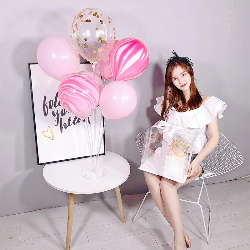 7 шт. День Рождения вечерние свадебные украшения воздушный шар для колонны набор