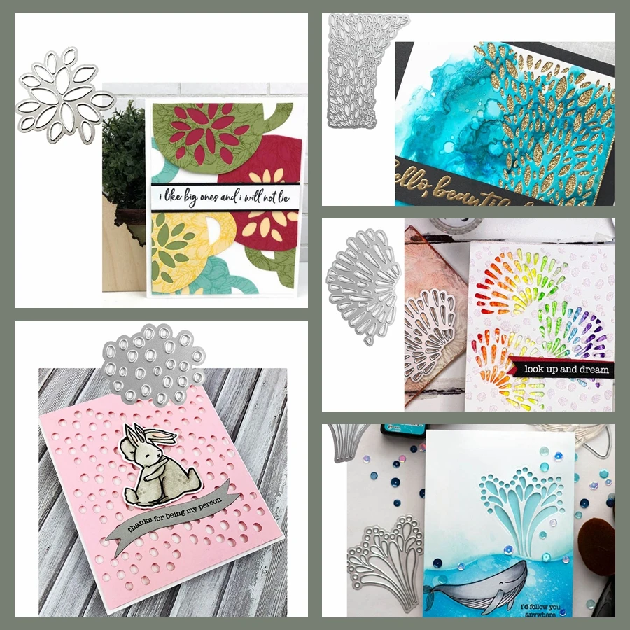 5 шт. красивые металлические Вырубные штампы полые украшения Скрапбукинг альбом