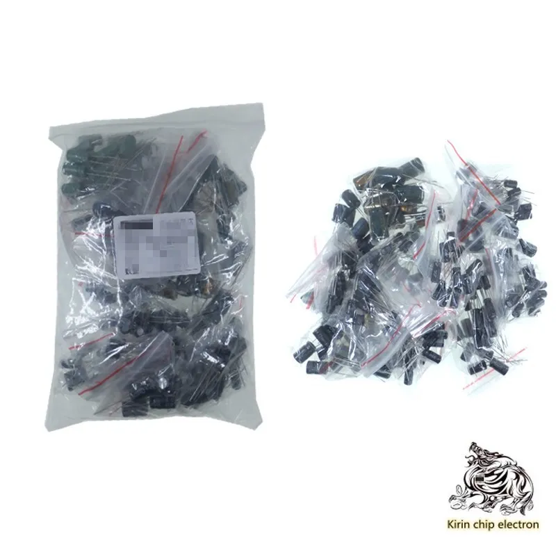 

190PCS/LOT19 kinds of common aluminum electrolytic capacitor packs with diy component packs for practical maintenance experiment