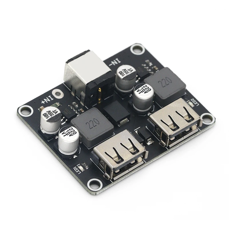 Двойной 2 для быстрой зарядки с usb-портом Зарядное устройство понижающий модуль