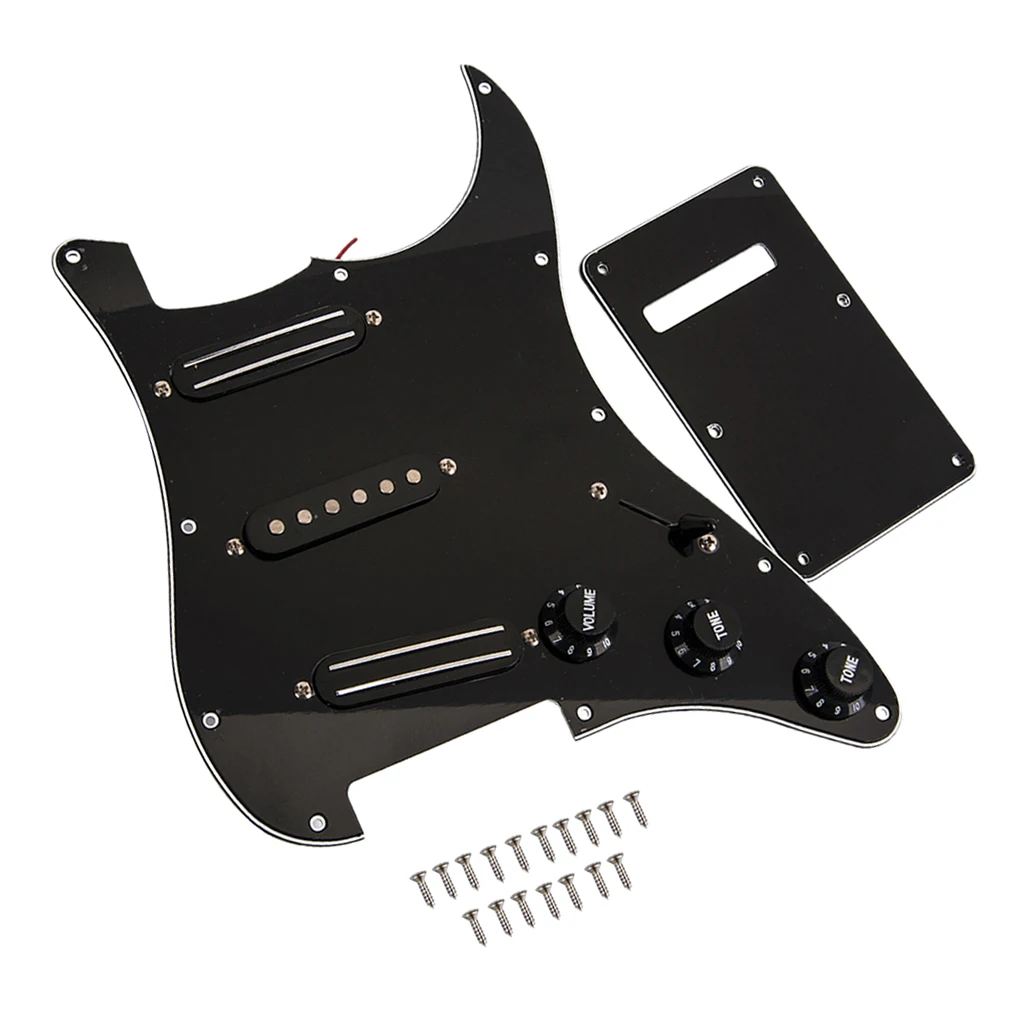 

3 Ply Electric Guitar Pickguard Scratch Plate with Loaded Pickup