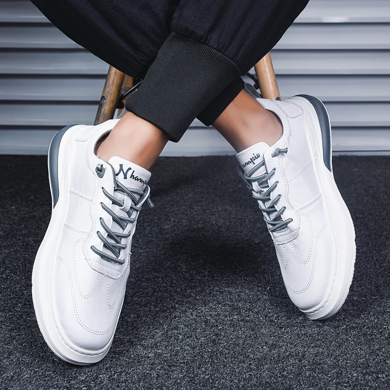 Новинка повседневная обувь белого цвета удобная Простая мужская | Спорт и