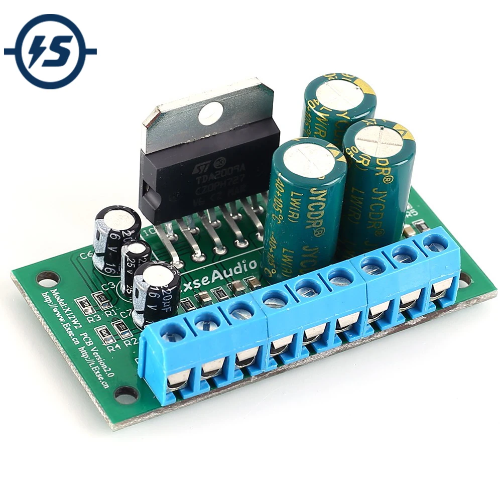 Цифровой модуль усилителя мощности TDA2009A 12 Вт двухканальный выход постоянный ток