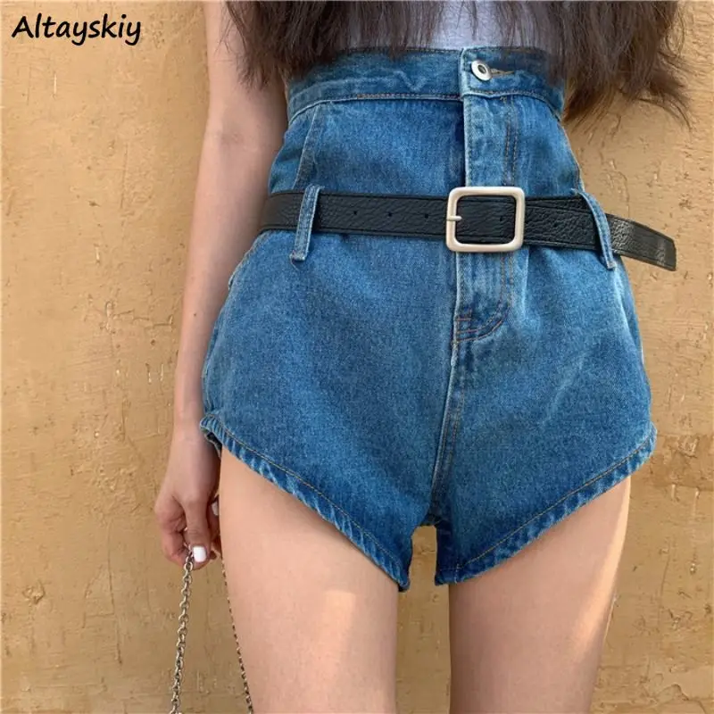 

High Waist Shorts Women Summer Denim Sexy Ins Mini Trousers Young Retro Streetwear Fashion Mujer Korean Style Chic Leisure Teens