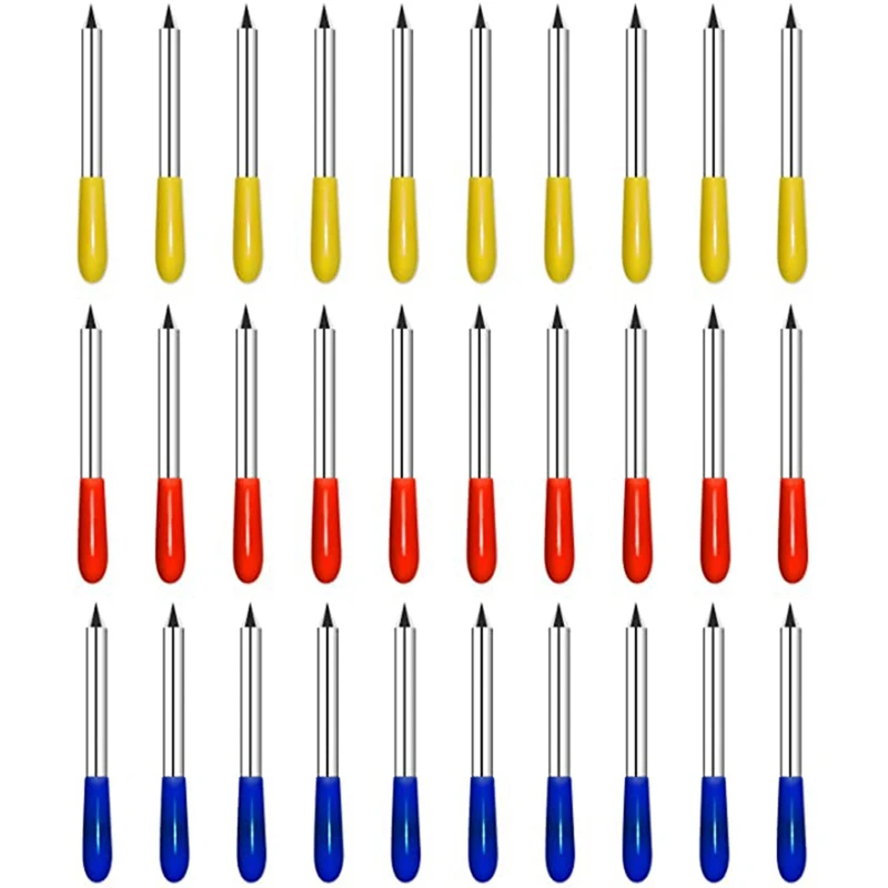 

30 PC Replacement Blades for Cricut Explore Air 2 Vinyl Cutting Machines, 30,45,60 Degree Deep Cut Vinyl Fabric Cutting