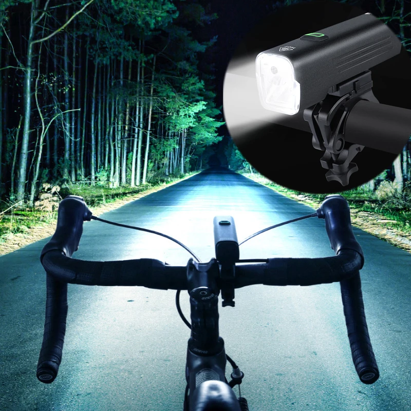 

Bicycle Light USB Chargeable Bike Headlight Rainproof MTB Bike Flashlight 4800 MAh Cycling Safety Warning Light Bike Accessories