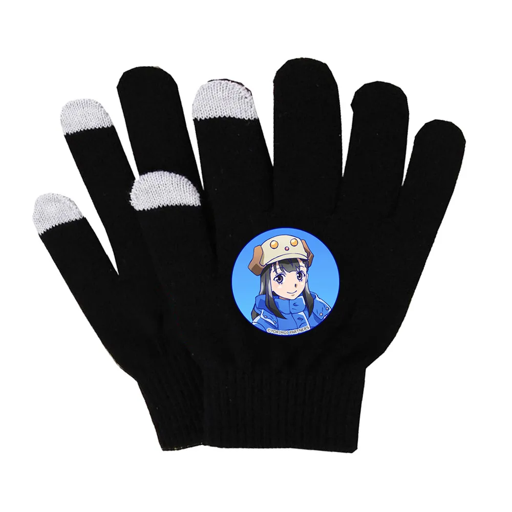 

Anime A Place Further Than the Universe Gloves Unisex Finger Cotton Warm Gloves Non-slip Touch Screen Gloves finger gloves