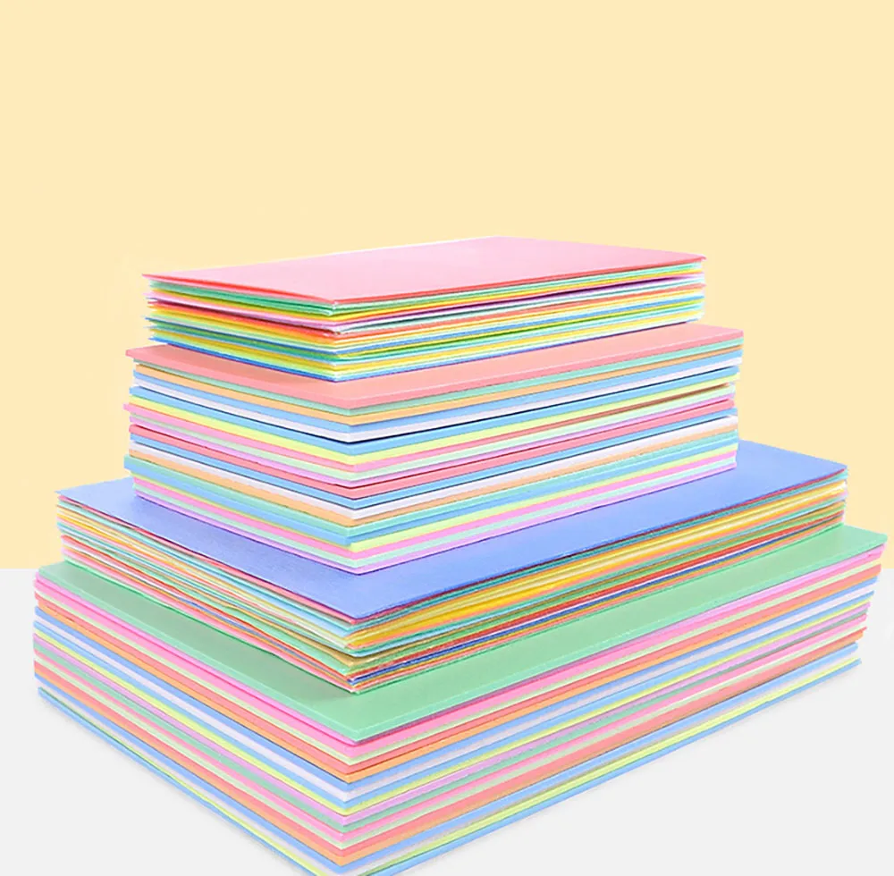 

10Pcs 10Colors Blow Molding Paper Handmade Print Crafts Paper Card Making Background Gift Cardboard Decor