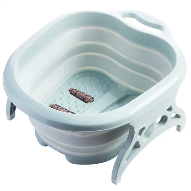 

New Roller Folding Foot Tub Portable Foot Bath Bucket Wash Foot Basin Home Travel Feet-Washing Basin