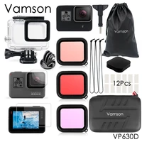 vamson for gopro hero 7 6 5 accessories waterproof protection housing case diving 45m protective for gopro hero 6 5 camera vp630