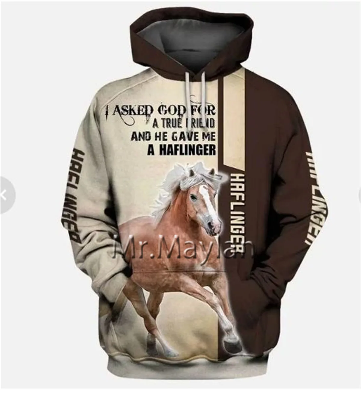 

Толстовка с 3D-принтом Haflinger Horse, Мужская/Женская хипстерская уличная одежда, весенняя одежда для мальчиков и девочек, толстовка, хип-хоп, свитшоты, топы, 2021