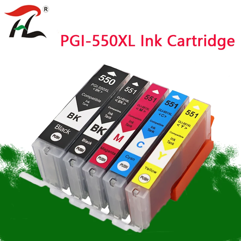 PGI550 чернильный картридж pgi550 PGI-550 CLI-551 для Canon PIXMA MG5450 MG5550 MG6350 цветной струйный