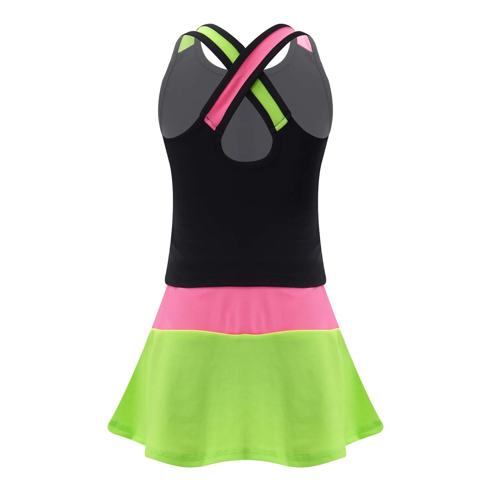 Комплект для тенниса из 2 предметов детская одежда спортивный жилет и юбка