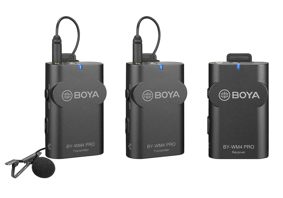BOYA BY-WM4 Pro/BY-WM4 Mark II беспроводной Студийный конденсаторный микрофон петличный лацкан микрофон для интервью для iPhone Canon камеры Nikon
