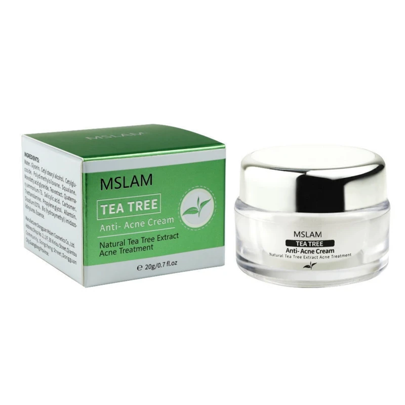 

Tea Tree Anti-Acne Cream Facial Cream Pimple Removal Oil Control Blemishes Treatment Creams & Moisturizers