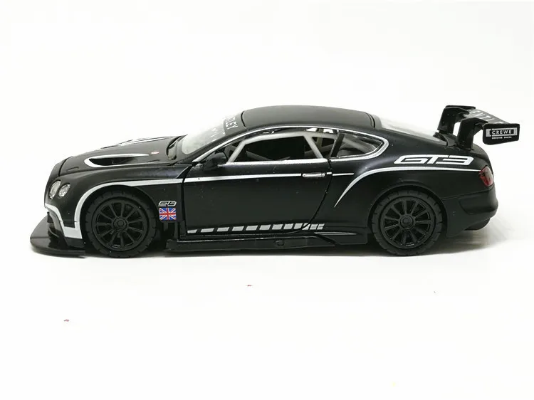 Горячая 1:32 Bentley Континентальный GT3 литой автомобиль литые Автомобили Модель оттягивающийся звуковой светильник Коллекция подарков игрушки для детей