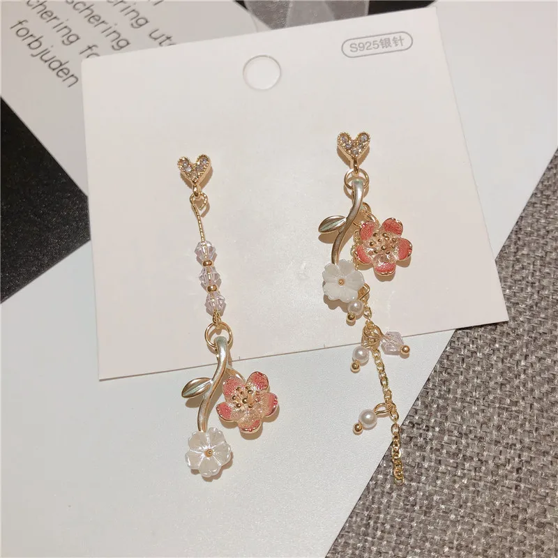 Иголки японский стиль элегантные тонкие сладкие розовые Вишневое дерево ветка