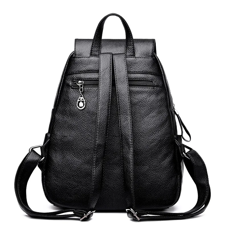 Женский кожаный рюкзак с кисточками женские школьные сумки на плечо для девочек