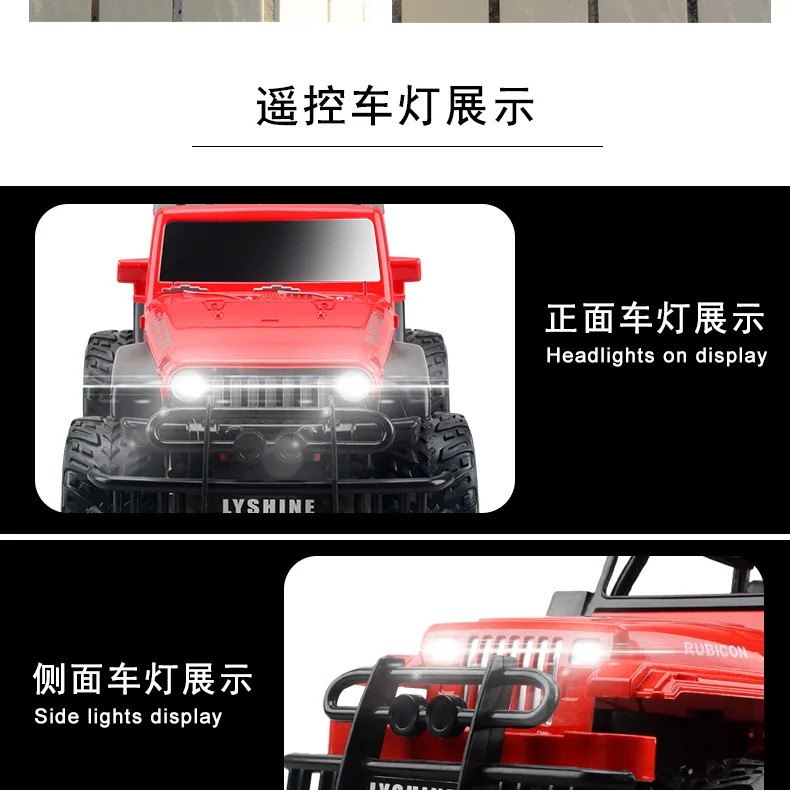 1:18 Масштаб RC автомобиль 4WD дистанционное управление игрушки радио автомобиль грузовик электрический внедорожник джип внедорожные игрушечные модели автомобилей для детей Подарки