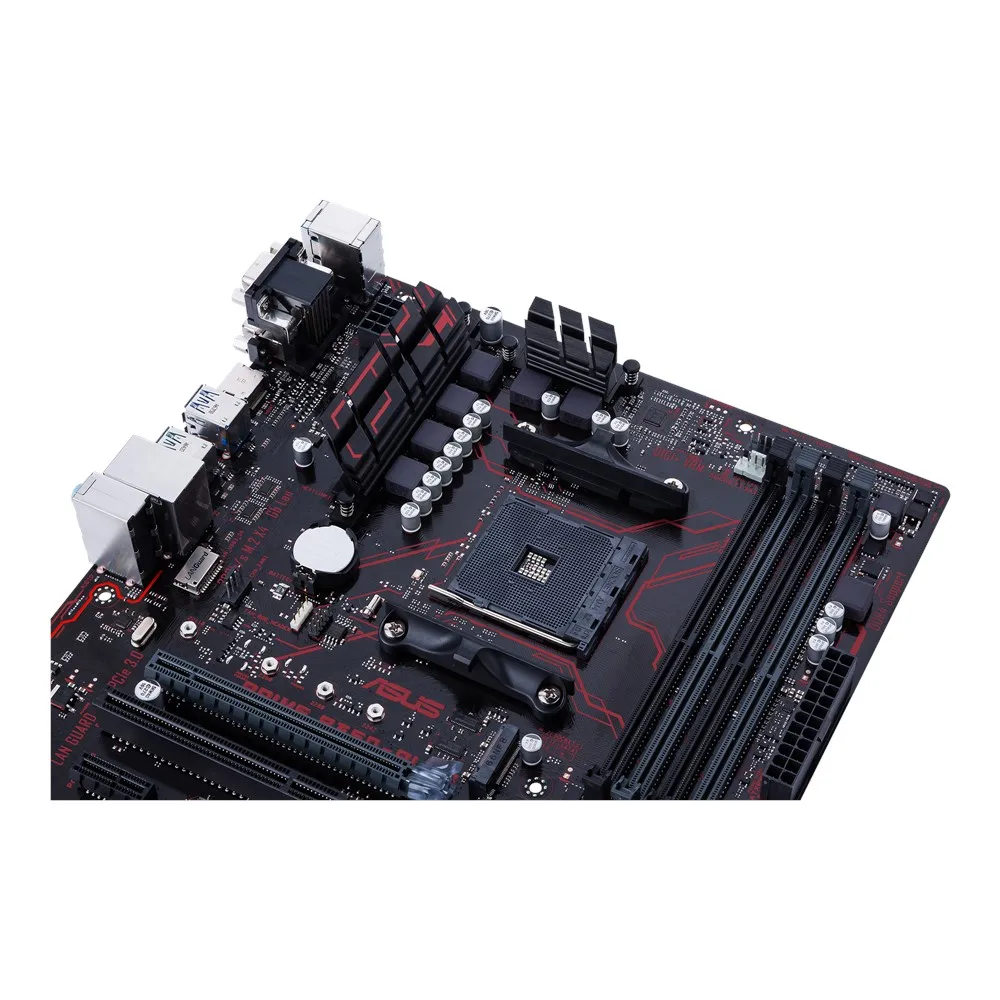 Б/у Материнская плата ASUS B350 PLUS AM4 ATX со светодиодным освещением DDR4 32 Мб M.2 HDMI SATA 6 USB 3