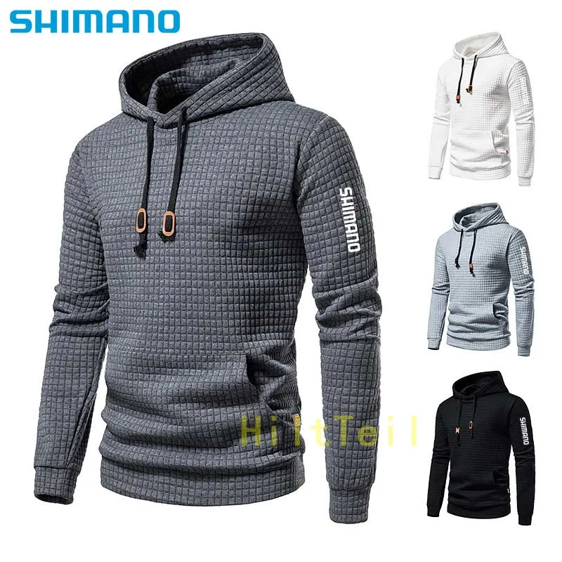 

Одежда для рыбалки Shimano 2021, толстовки для мужчин, Тонкий Повседневный пуловер, однотонный Удобный спортивный свитшот с капюшоном для кемпин...