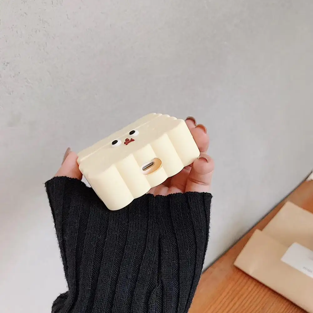 Силиконовый чехол для наушников AirPods pro с Bluetooth для Airpods 3, защитный чехол с милым мультяшным медвежонком и кольцом на заднюю панель, fundas
