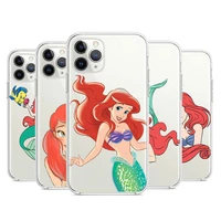 the little mermaid disney for apple iphone 12 pro max mini 11 pro xs max x xr 6 7 8 plus 5s se2020 soft transparent phone case