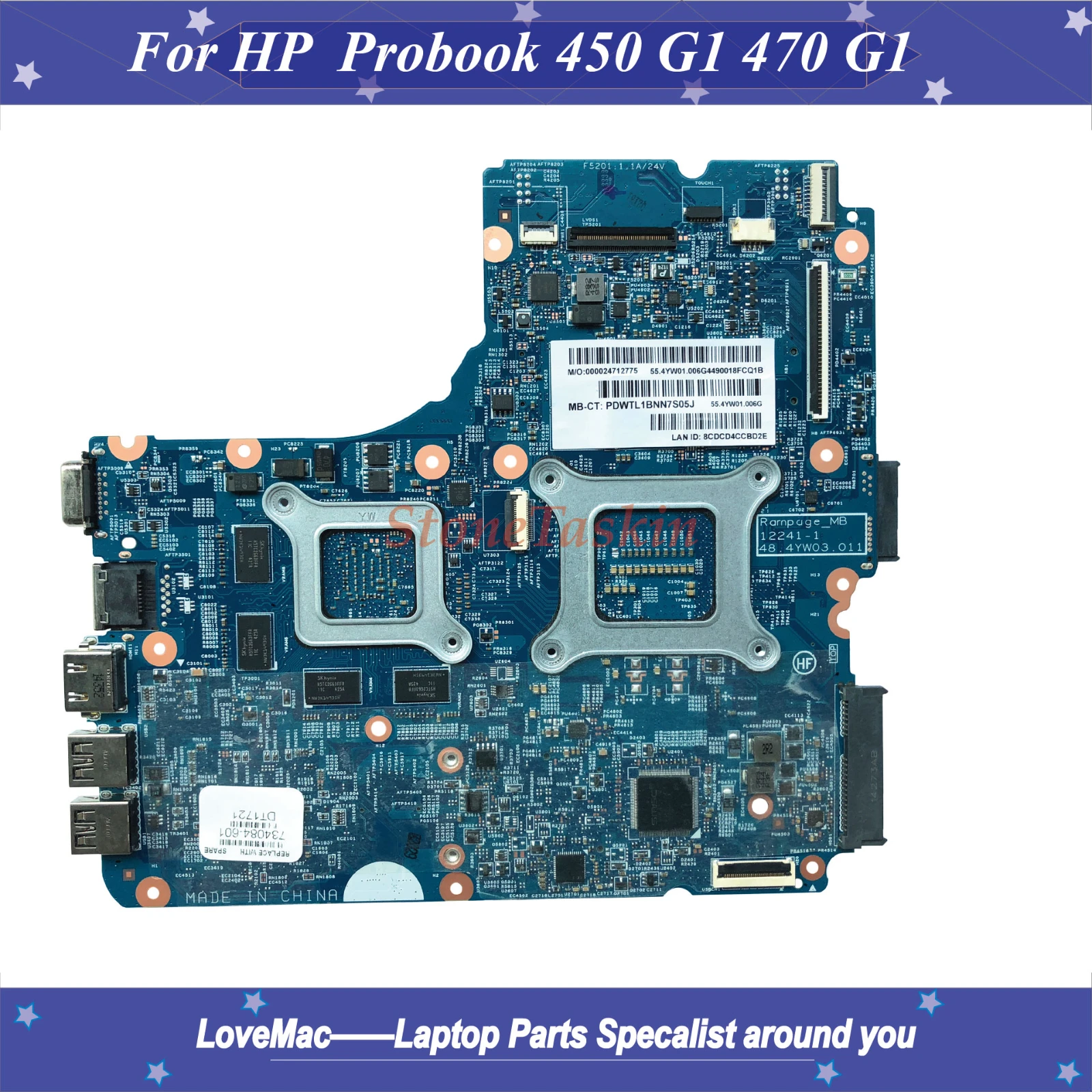 Высокое качество 734084-601 для HP Probook 440 G1 450 470 материнская плата ноутбука 734084-501 rPGA947