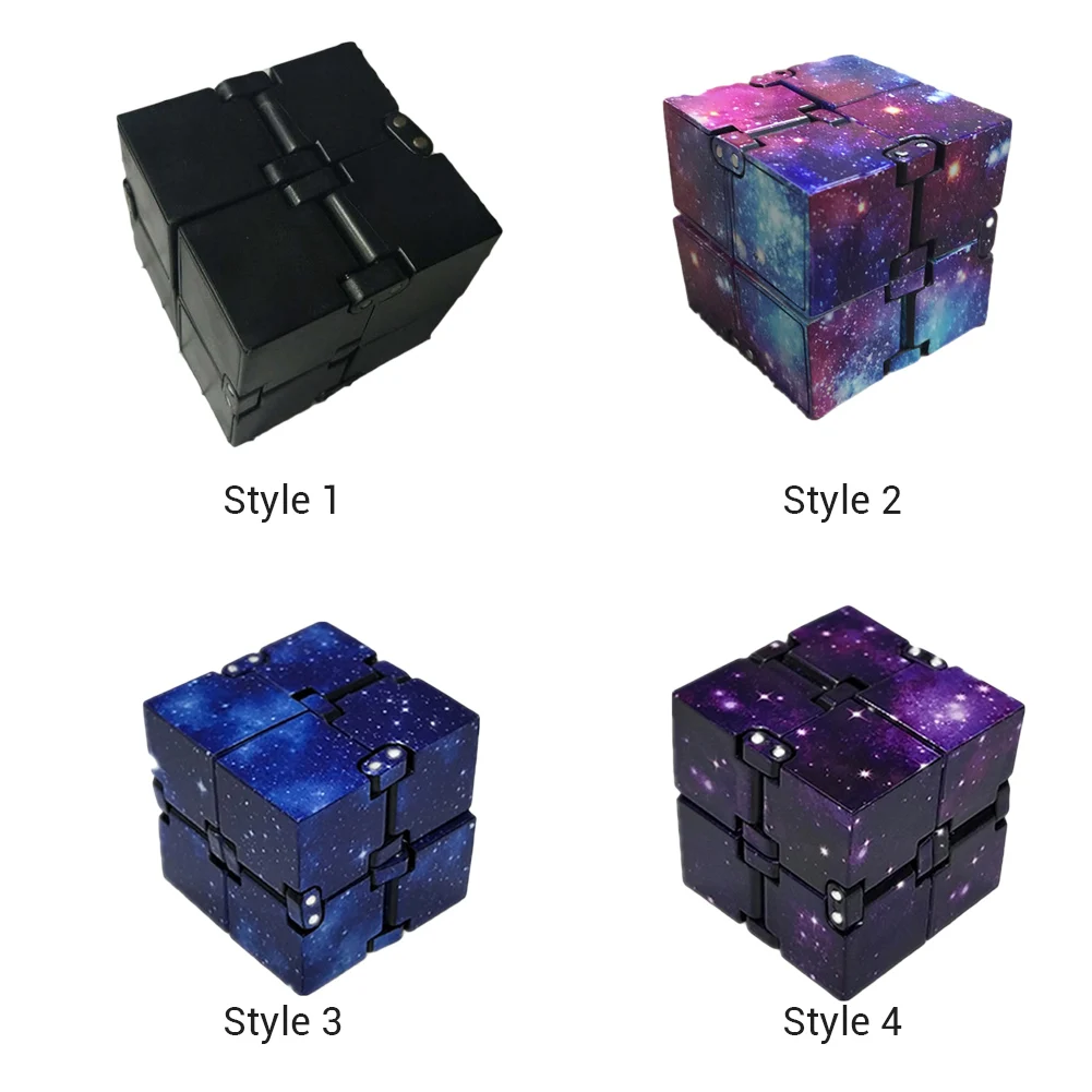 

4 type Infinity Cube Mini Toy Finger EDC Anxiety Stress Relief Cube Blocks Children Kids Funny Toys Best Gift Toys for Children