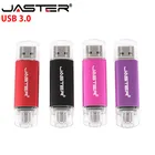 USB 3,0 USB флеш-накопители JASTER, флеш-накопитель для системы Android, 16 ГБ 32 ГБ 64 ГБ 128 ГБ, внешний накопитель 2 в 1