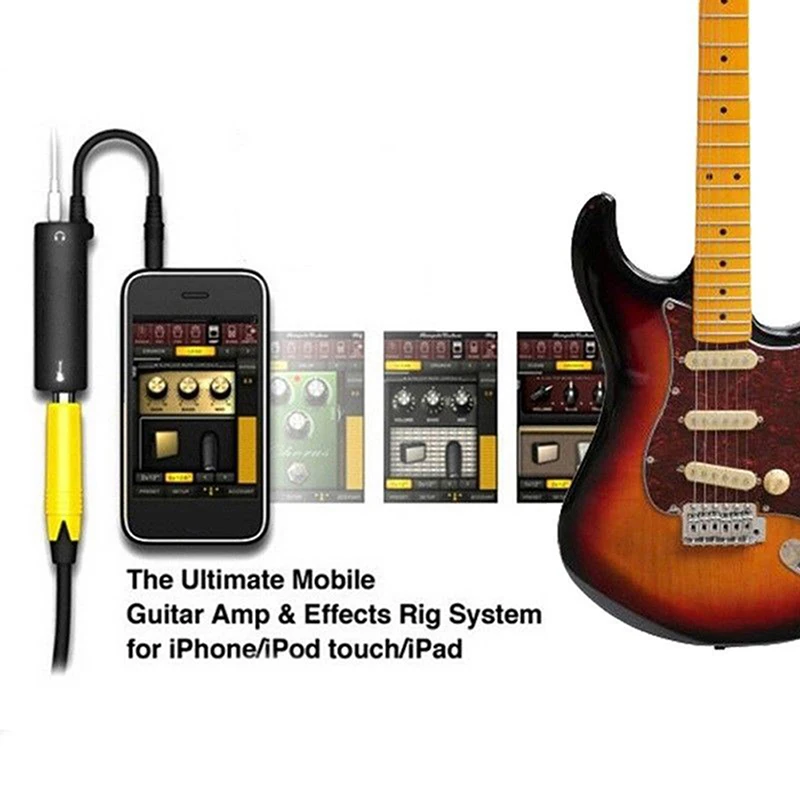

Guitar Interface I-Rig Converter Guitar Link Cable Adapter For Phone IPad Guitar Pedal Effects Tuner Link Line Guitar Accessarie