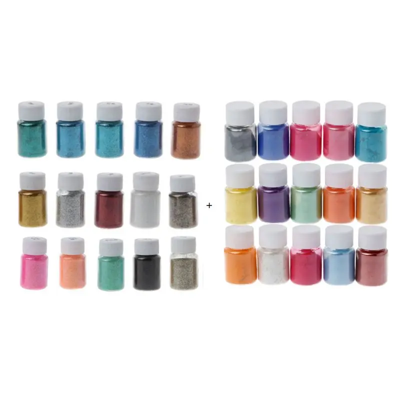 

30 шт./компл. DIY Ручная работа перламутровая пудра блестящая силиконовая эпоксидная форма аксессуар DIY для изготовления украшений вручную на...