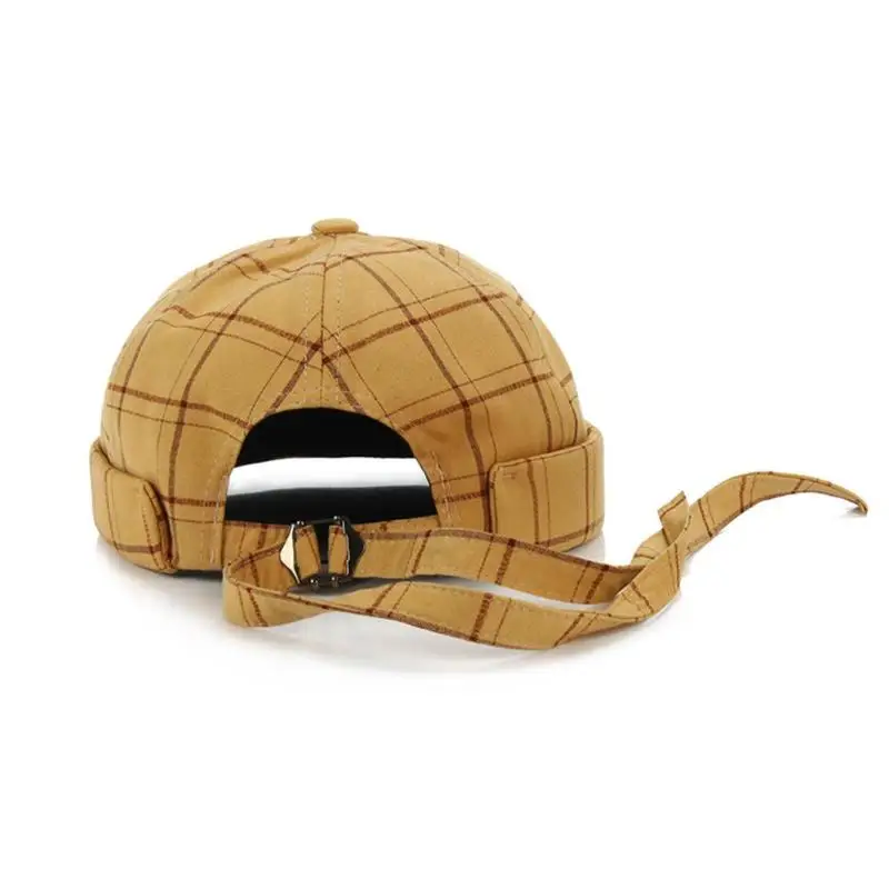 Шапка в клетку с черепом для мужчин и женщин повседневная шапка Docker Сейлор