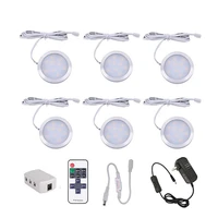 merryle led under cabinet light remote control dimmable with adapter for kitchen wardrobe closet home bedroom ceiling decor lamp