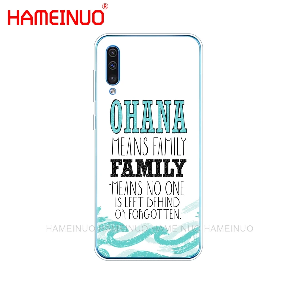 Силиконовый чехол для телефона samsung Galaxy S10 E PLUS A10 A20 A30 A40 A50 A70 A10E A20E M20 чехол "Лило и Стич" ohana famil