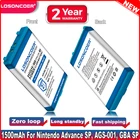 Game, PSP, NDS AGS-003, SAM-SPRBP 1500 мАч аккумулятор для Nintendo Advance SP, AGS-001, GBA SP батареи  в наличии