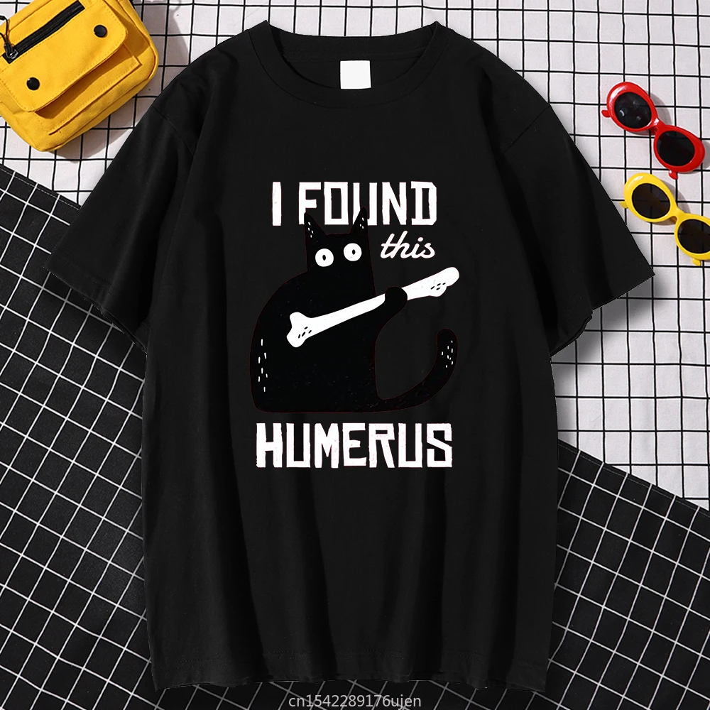 

Black Cat Holding A Bone Prints Tshirts Womens Traveling Clothes Oversize Pattern Streetwear Casual Home Kohpweran Graphic