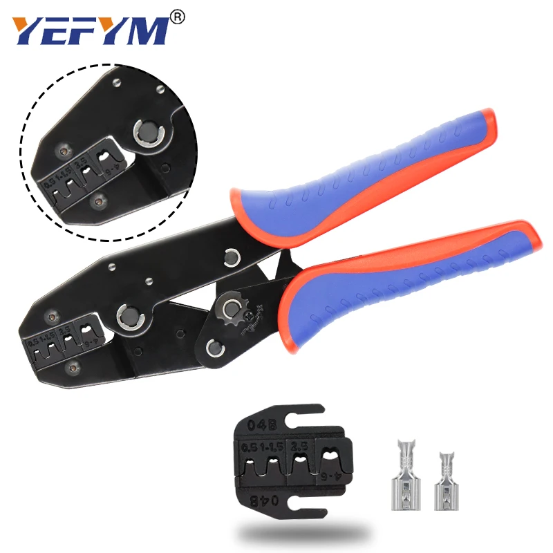 YEFYM YE-04B Crimping Pliers Clamp Cable Tools Plug/tube/insulated/coaxial Terminal Terminals Kit Multi Functional Carbon Steel |