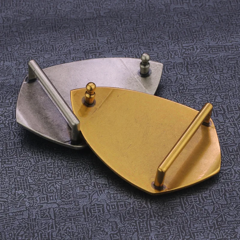 

Retail Hard Scales Feather Textured Smooth Metal Belt Buckles West Cowboy Jeans Accessories Fastener Good Quality Gift