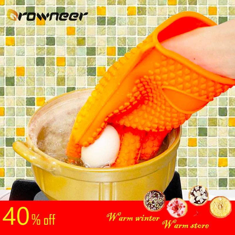 1 шт. термостойкие рукавицы для духовки Силиконовые перчатки держатель