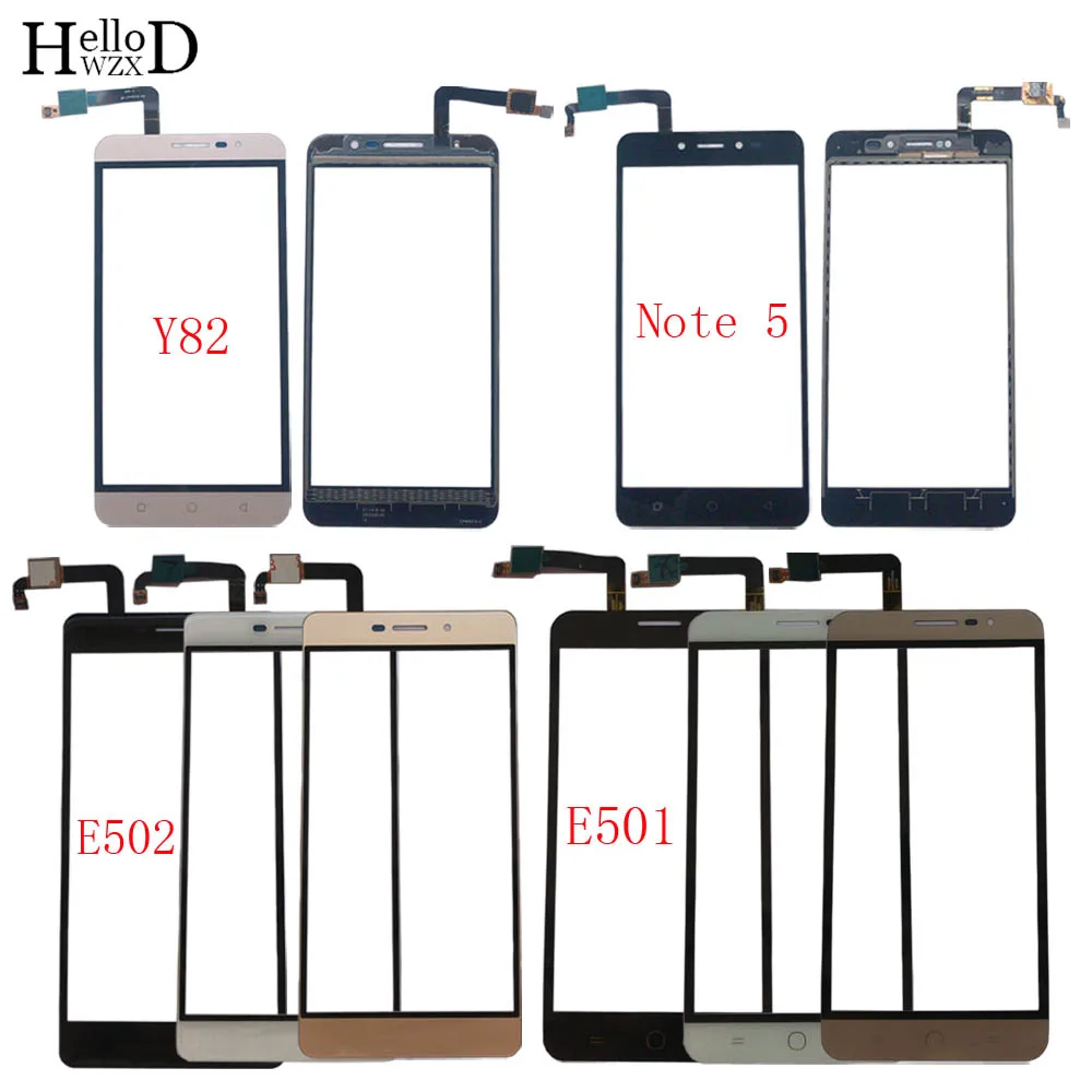 

Mobile Touch Screen Panel For Coolpad E501 E502 Note 5 Y82 Digitizer Panel Front Glass Lens Sensor TouchScreen 3M Glue Wipes