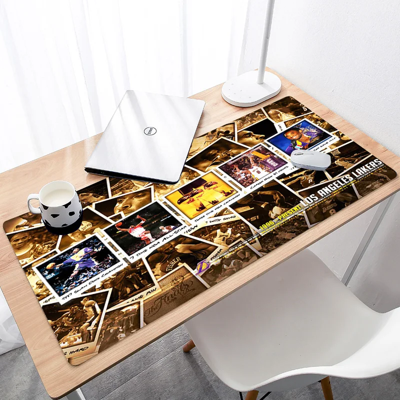 

extended Large Gaming Mouse pad Locking Edge Mouse Mat Gaming mouse Anti slip Rubber Mousepad For Laptop Basketball Star