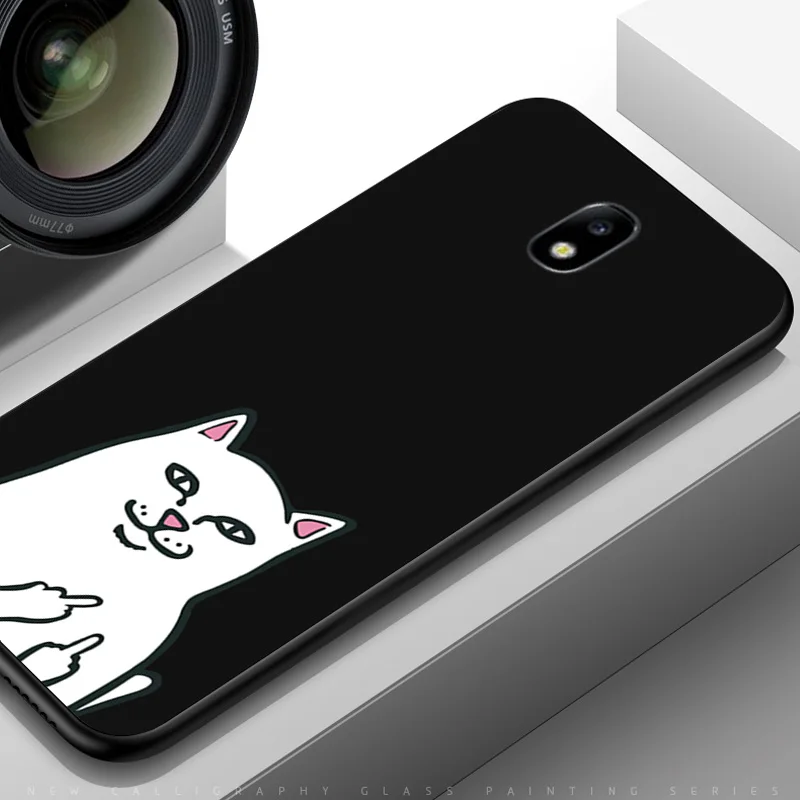 TPUBLK508 Чехлы для телефонов для Samsung Galaxy J3 J330 черный чехол из ТПУ с рисунком Вселенная для Samsung J5 J530 J7 J730 бамперы - Цвет: TPUBLK508