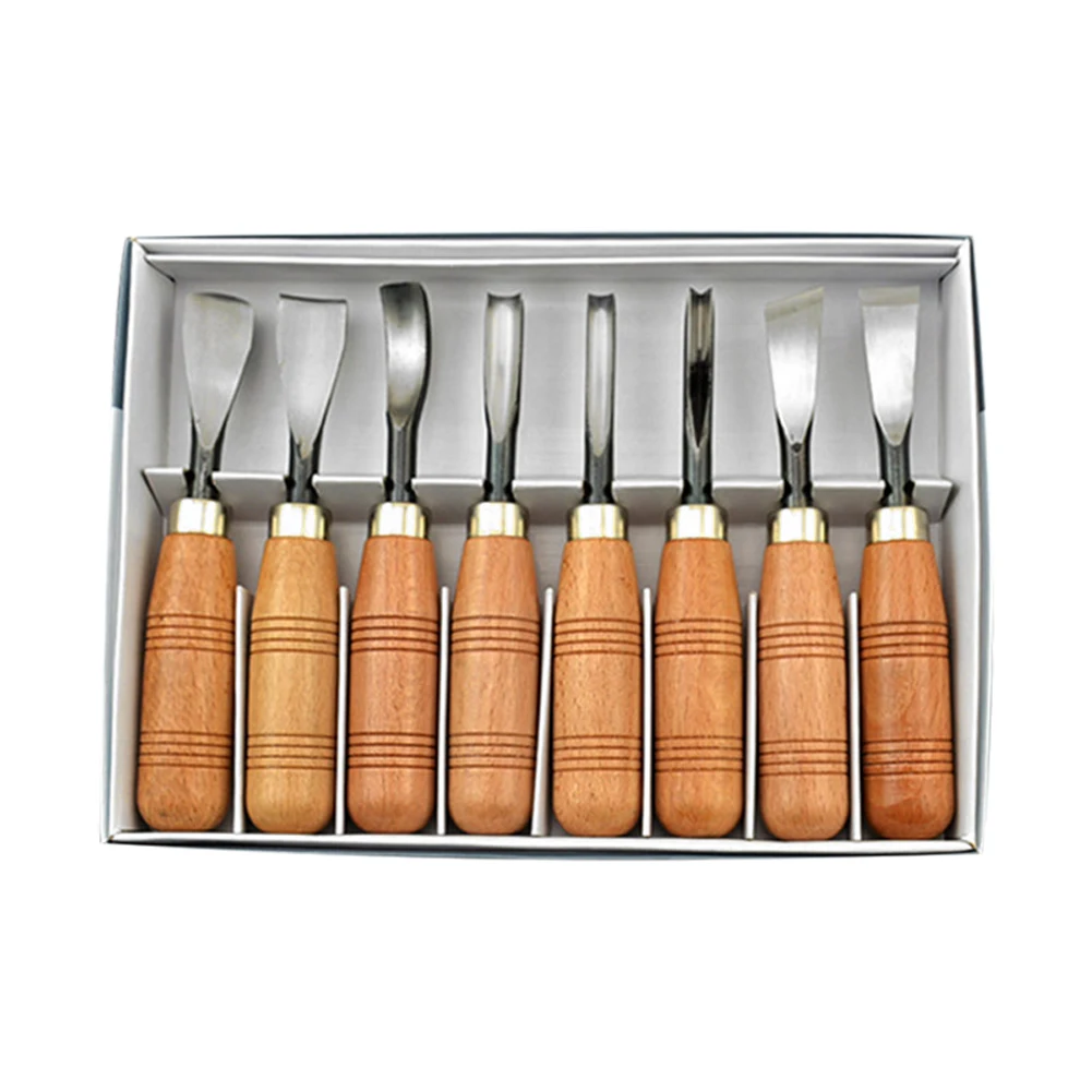 

8Pcs/Set Wood Cutter Wood Carving Tools Woodworking Tool Detail Chisel Home household Utility Tool Set DIY Wood Carving Set