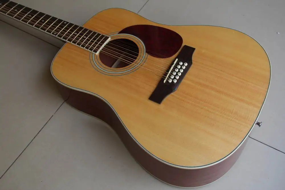 Новое поступление 41 # Акустическая гитара 12 струн высокое качество натуральный