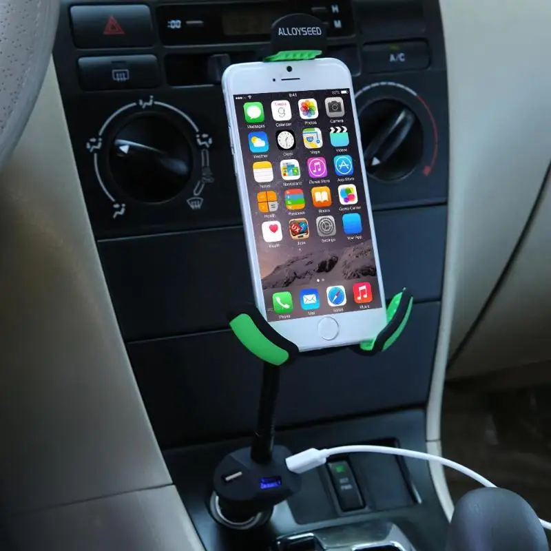 Car Mount Charger with 3 USB Charging Ports Smartphone Dock Cradle Holder Stand for iPhone 7 6S 6 Plus 5S Samsung Galaxy LG | Автомобили и