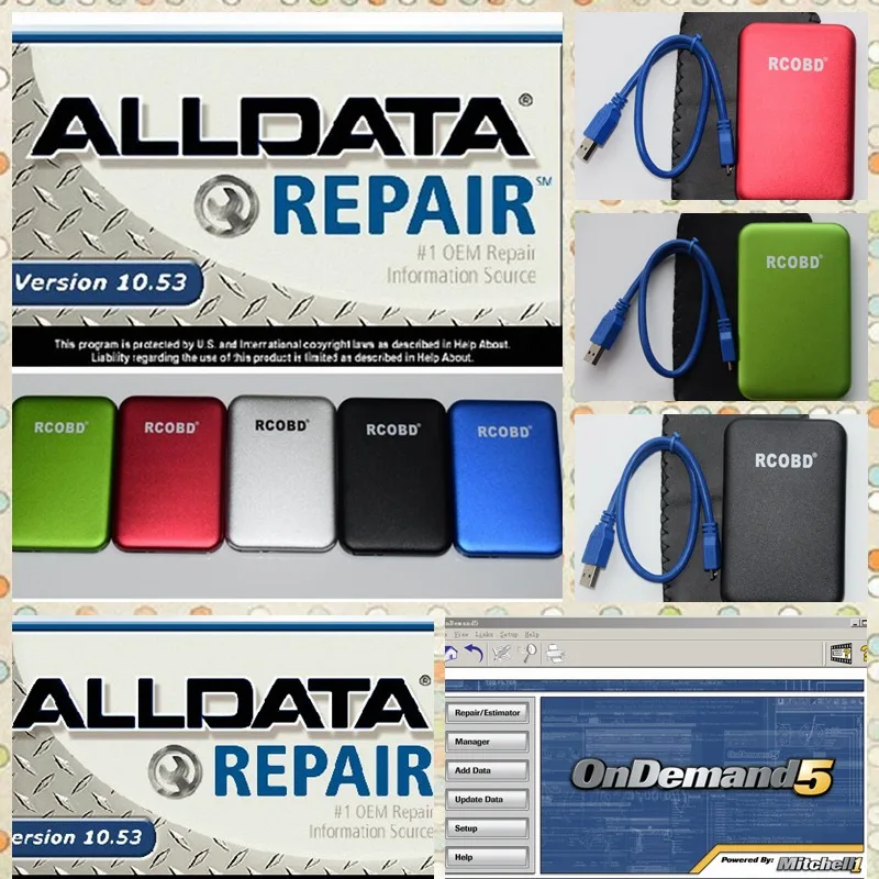 Программное обеспечение Alldata 10 53 и M itchell ondemand все данные для ремонта авто подходит