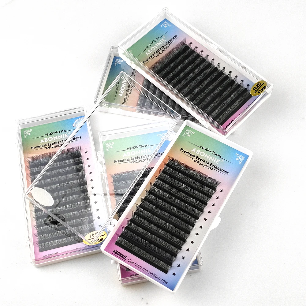 

Ресницы Abonnie YY в форме пушистых индивидуальных ресниц для наращивания, натуральные и мягкие ресницы, оптовая продажа/поставка готовых трафа...