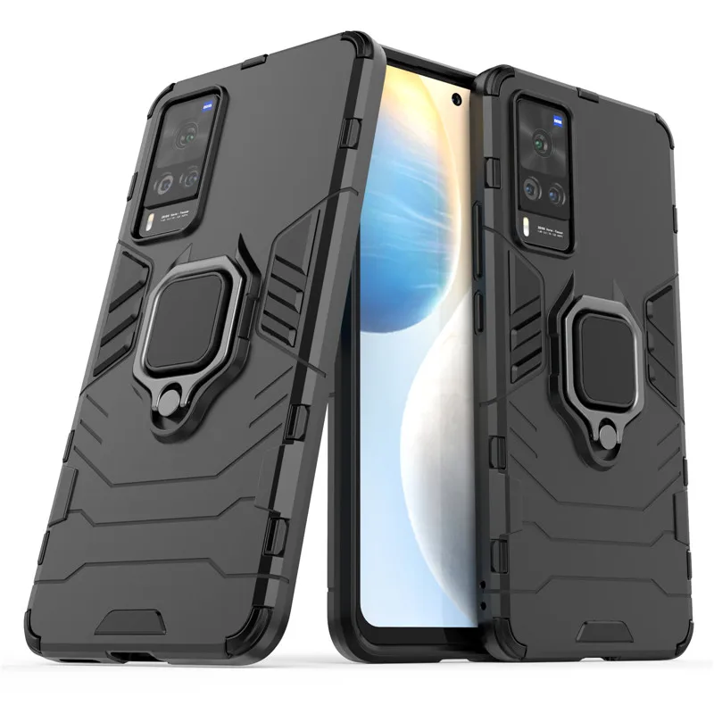 

For Vivo X60 Case For Vivo X60 X50 V20 SE IQOO 7 5 U3 U1X Z1X Neo 3 Cover Shockproof Silicone PC Stand Phone Bumper For Vivo X60